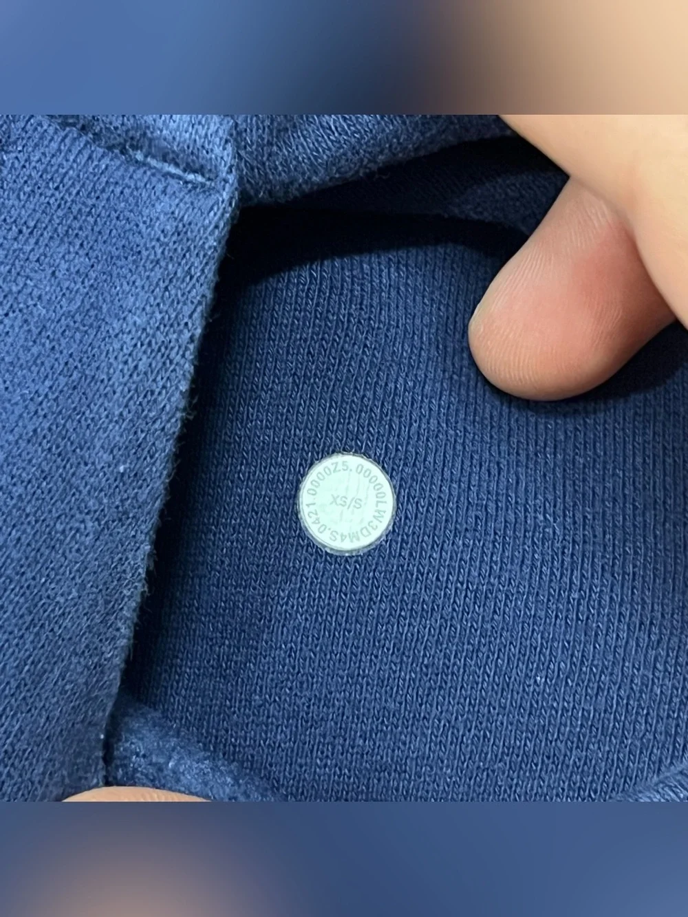 Lululemon Scuba Oversized Half Zip Hoodie Womens XS/S Blue Thumbholes LW3DM4S